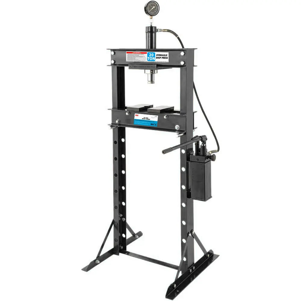 Shop Press 20t Hydraulic Press With Gauge And Hydraulic Shop Press Machine