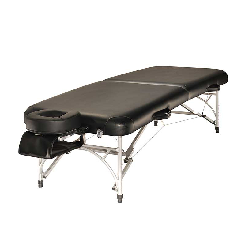 Manufacturer wholesale OEM wooden top Aluminum leg massage Beauty Bed Physiotherapy Table folding massage table with face cradle