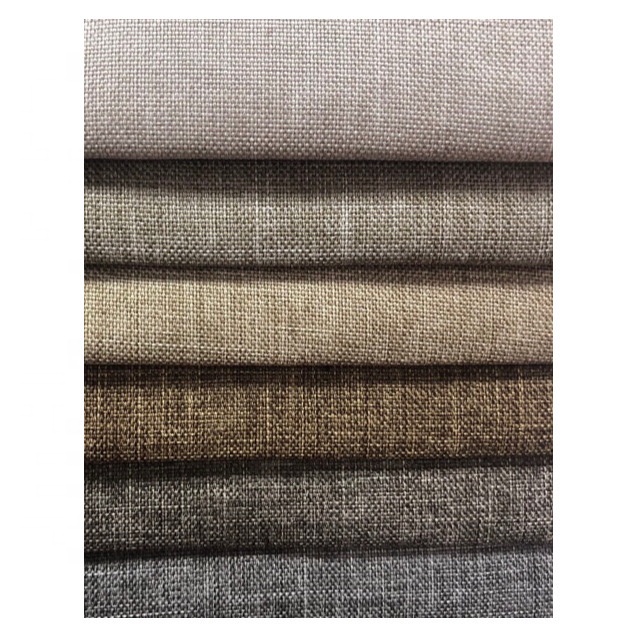 H01P home textile slub effect faux linen sofa cover fabric for furniture cushion