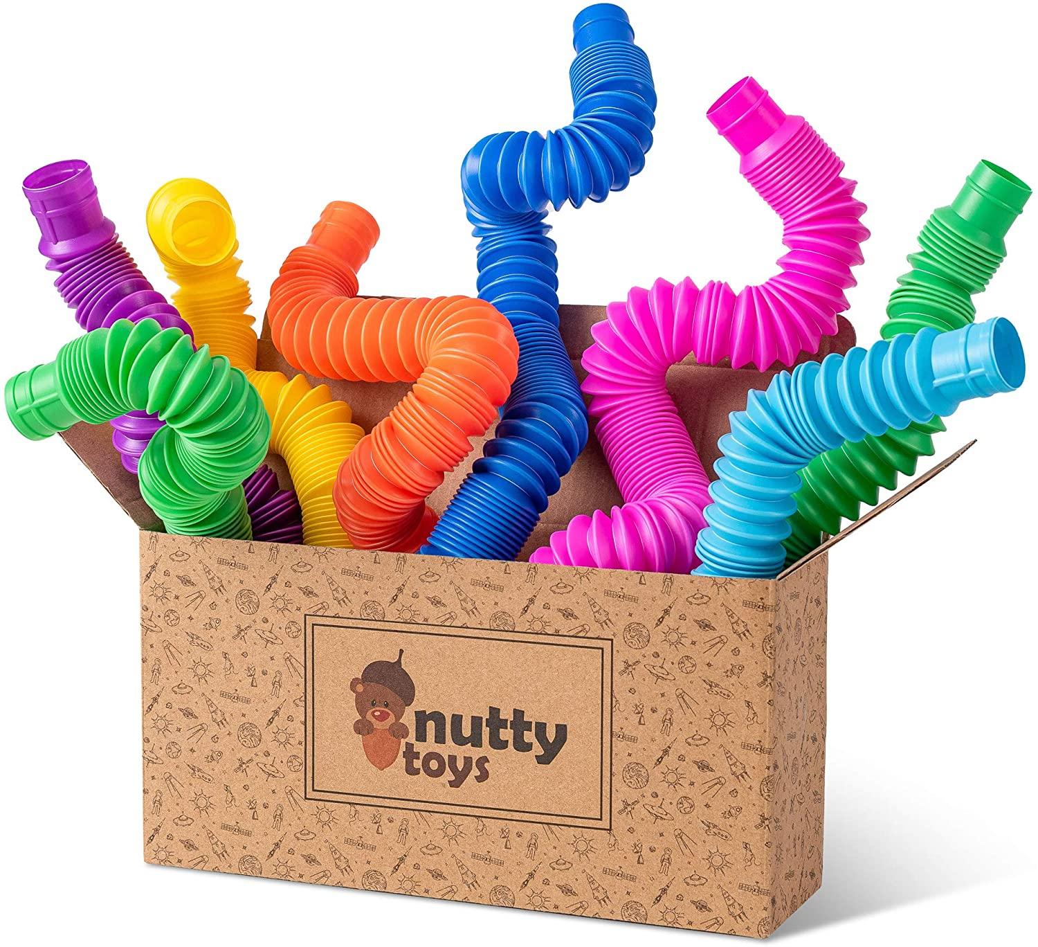 Amazon Tube, сенсорные игрушки-трубки СДВГ, 3 см, для детей с аутистическими экстрактами, детские игрушки для мальчиков и девочек с аутизмом