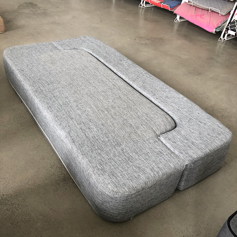 Creative foldable lazy sofa tatami mattress fabric small sofa bed