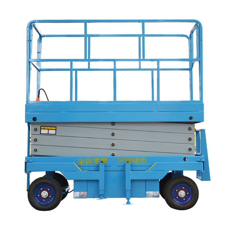 Электрическая платформа Qiyun kinglift высотой 6-14 м, мобильный ножничный подъемник/подъемная платформа для любой местности в аренду