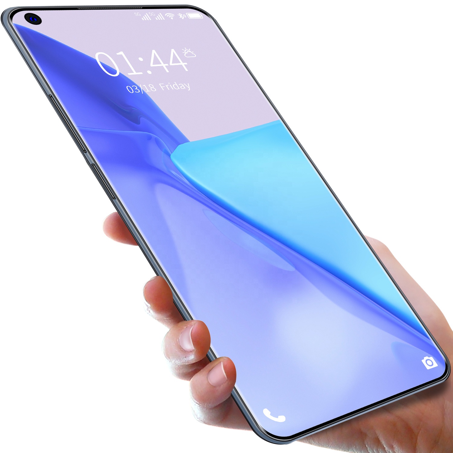 Разблокировать 7,3-дюймовый мобильный телефон 8 + 256 ГБ Face ID Android смартфон сеть 5g, две карты 10-ядерный TF расширения