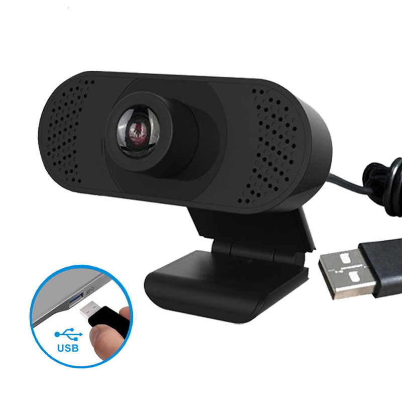 Веб-камера 1080P CMOS USB 2,0, веб-камера с микрофоном для ПК, ноутбука/компьютера, для конференц-связи с автоматической коррекцией света
