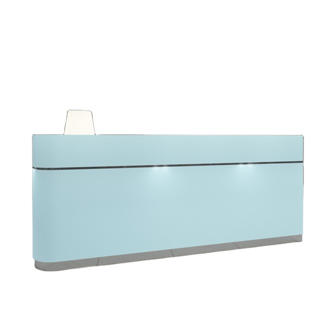 Modern Nail Salon Reception Desk Led Counter Beauty Salon Furniture Reception Desks