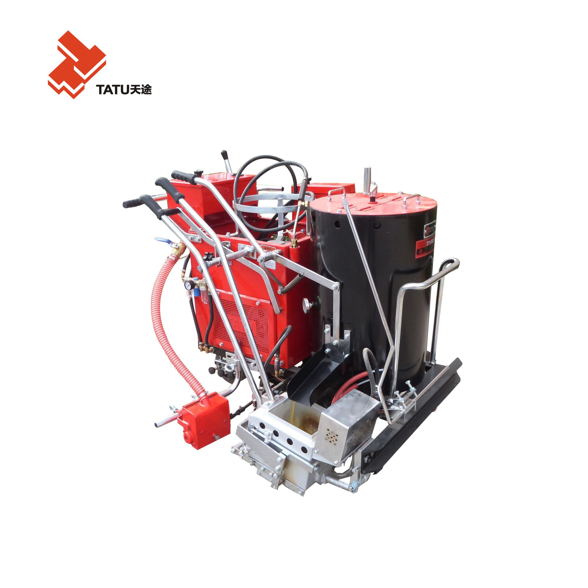 self-propelled thermoplastic convex road marking machine