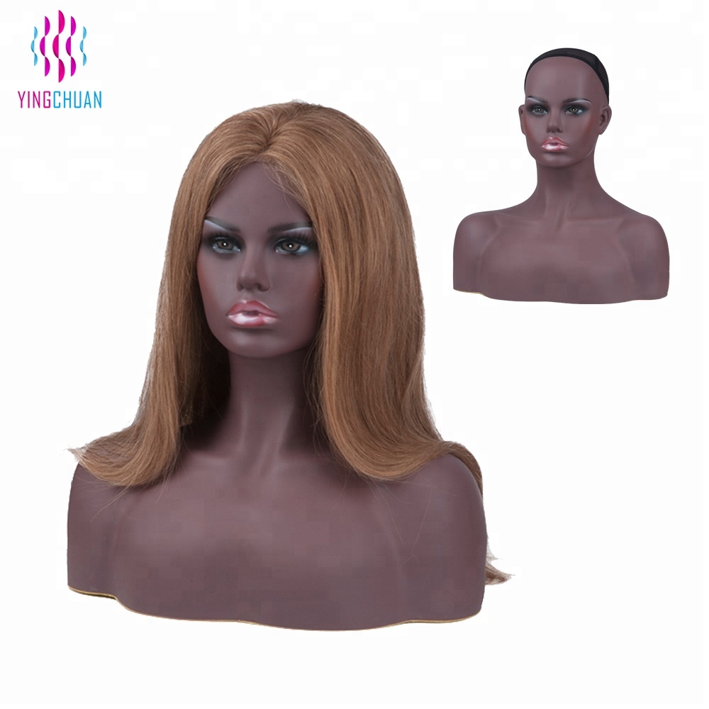 PVC female wig display mannequin head