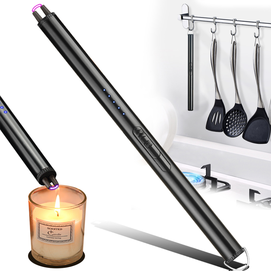 Wholesale Multifunction USB Rechargeable Candle Lighter BBQ Kitchen Multicolor Windproof Plasma Electric Lighter