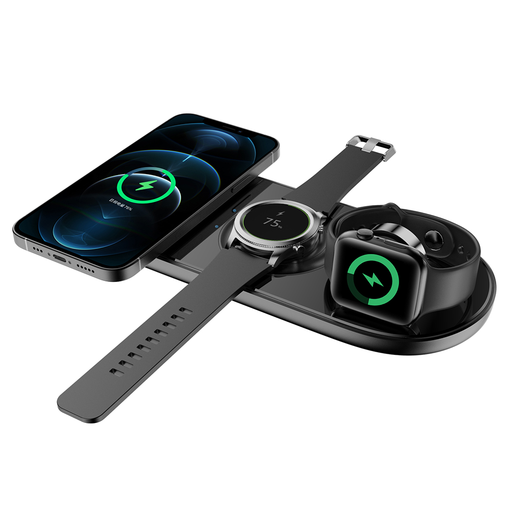 Беспроводное зарядное устройство 3 в 1, 15 Вт, док-станция для Apple Watch, IPhone, Airpods Pro, беспроводные зарядные устройства для телефона