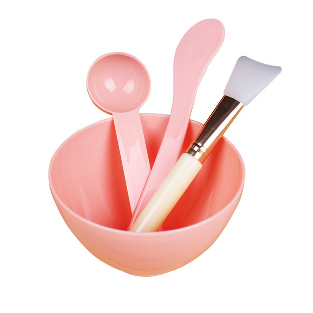 Spa beauty diy маска для лица Гибкая силиконовая миска для смешивания набор с ложкой шпателем кисточкой