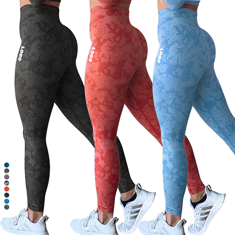 New Arrivals Fashion butt lift leggings high quality custom logo camo gym leggings for women