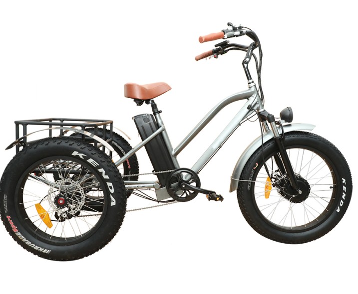 48V 500W Мощный Жира Шины E trike внедорожный 3-х колесный Электрический трехколесный велосипед для взрослых с EN15194