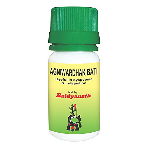 India herbal product Baidyanath Agniwardhak Bati 30 GM / 80 TAB - herbal product for digestion
