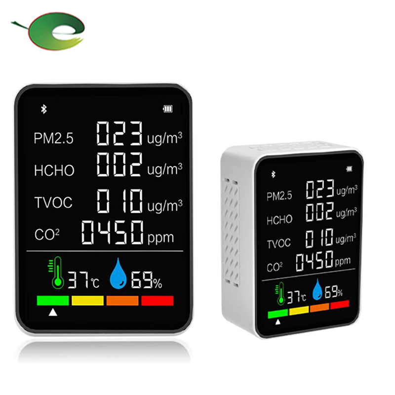 Умный HCHO PM2.5 CO2 TVOC монитор качества воздуха pm2.5 монитор качества воздуха комнатный монитор качества воздуха