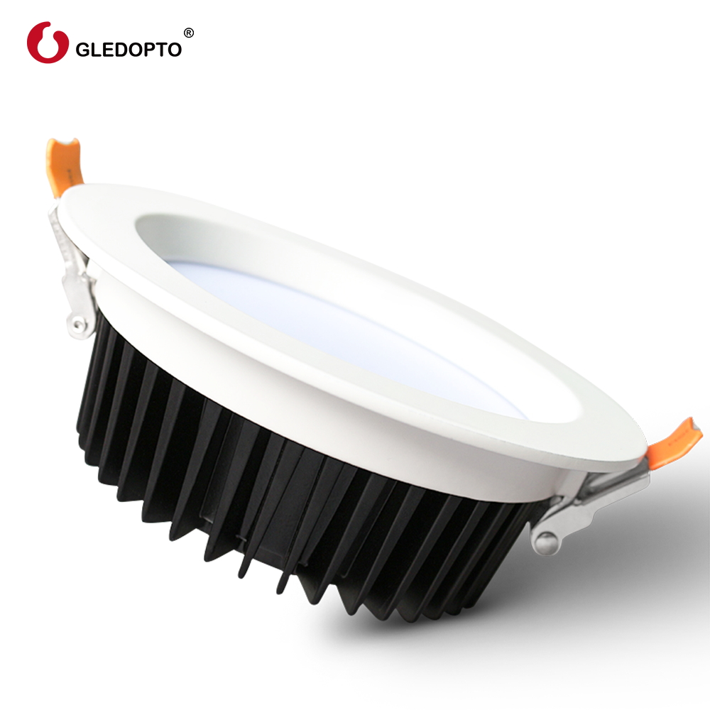 Светодиодный потолочный светильник Gledopto 2700-6500K zigbee + plus 9 Вт rgbcct, угол луча 120 градусов, сигнал с автоматической синхронизацией и передачей