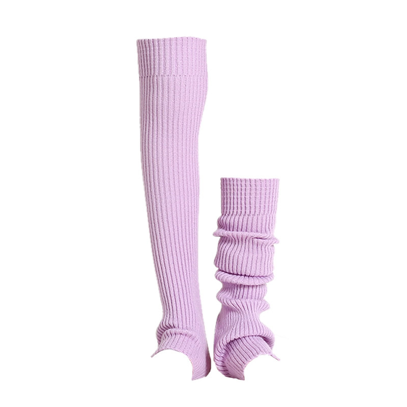 Dance 43CM Stirrup Leg Warmers Straight over the Knee Socks for Yoga