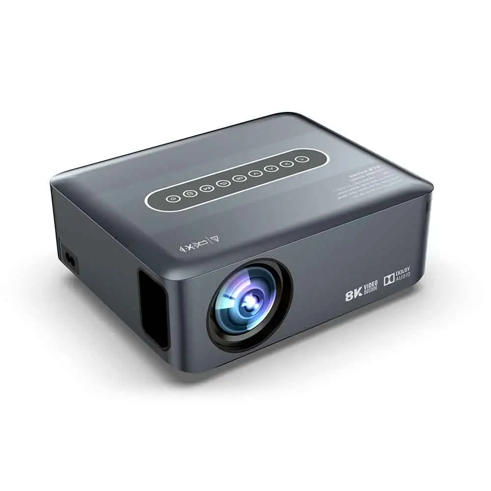 T20 New 8K KTV Office Home Theater 12000 Lumens Video Android 9.0 8K Projector with Voice Control 2GB+16GB WiFi Led Projectors
