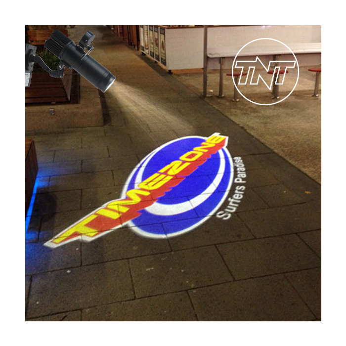 TNT Custom Image Indoor HD Advertising Projection Lamp Rotation Gobo Projector 40w Logo Light