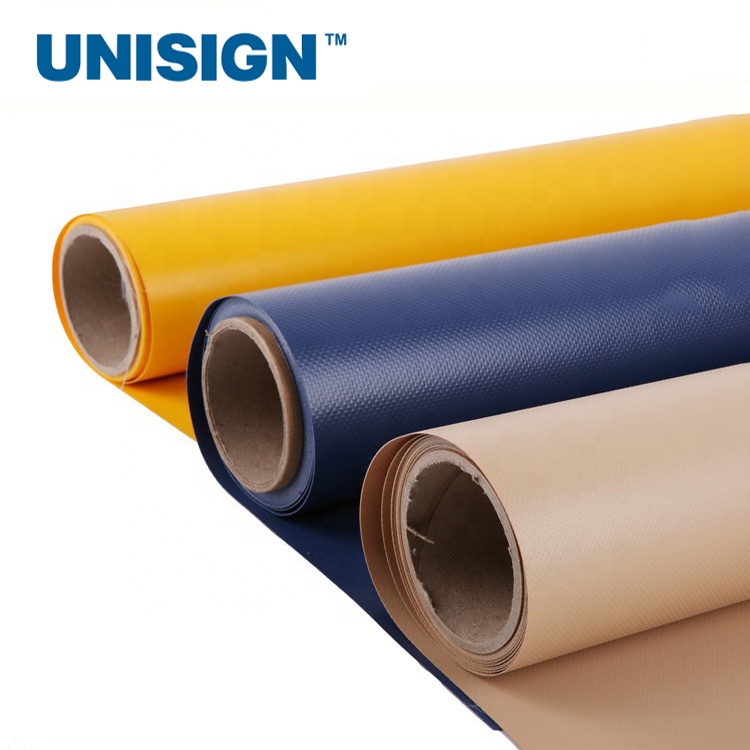 Unisign 650gsm ПВХ Lonas брезент, водонепроницаемая ткань с покрытием из ПВХ