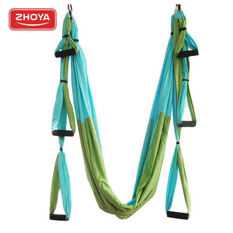 High Quality New Aerial Hammock Yoga Set Portable Antigravity Extension Straps Yoga Swing Wholesale 2021