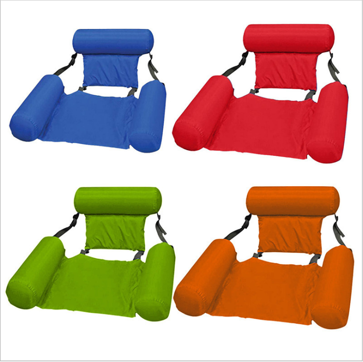 Portable Inflatable Swimming Pool Float Water Chair,Solid Hammock Lounge Pool Floats