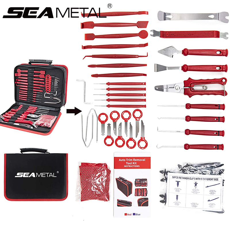 99pcs/pack Auto Radio Audio Door Clip Panel Trim Removal kits Car Trim Removal Tool Kit With Storage Bag