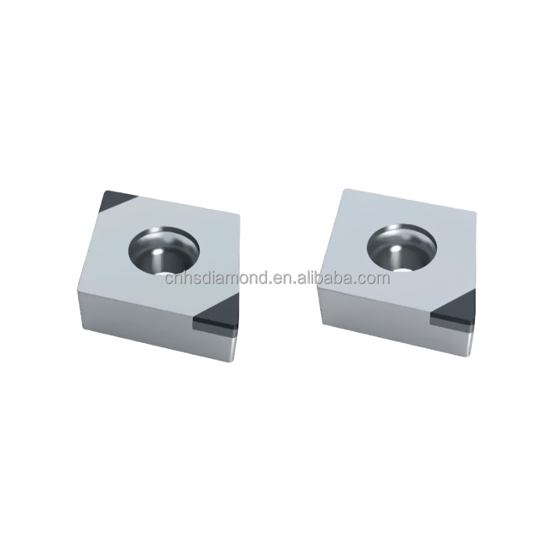 High Quality CNC PCBN Standard Inserts for Cast Iron Hard Processing Materials Type 7° Clearance Angle 80° Turning Tools