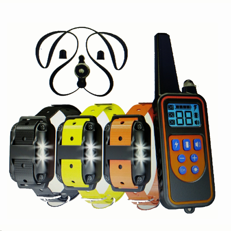 Amazon Самая продаваемая тонировка для стекла 800 м Smart 3 Collar перезаряжаемый водонепроницаемый поражения электрическим током дистанционного обучающий собачий ошейник