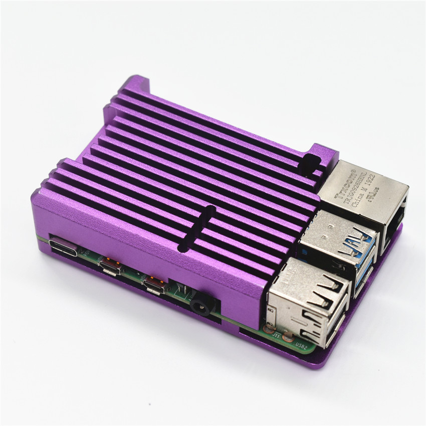 Raspberry Pi 4 Алюминиевый корпус металлический корпус защитный чехол-раковина пассивное охлаждение Raspberry Pi 4 бронированный чехол для телефона