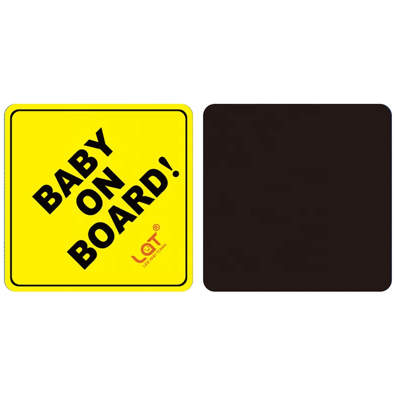 Baby design magnet lable graphic logo anime funny custom printing customize magnetic decal pvc 3d reflective vinyl car stickers
