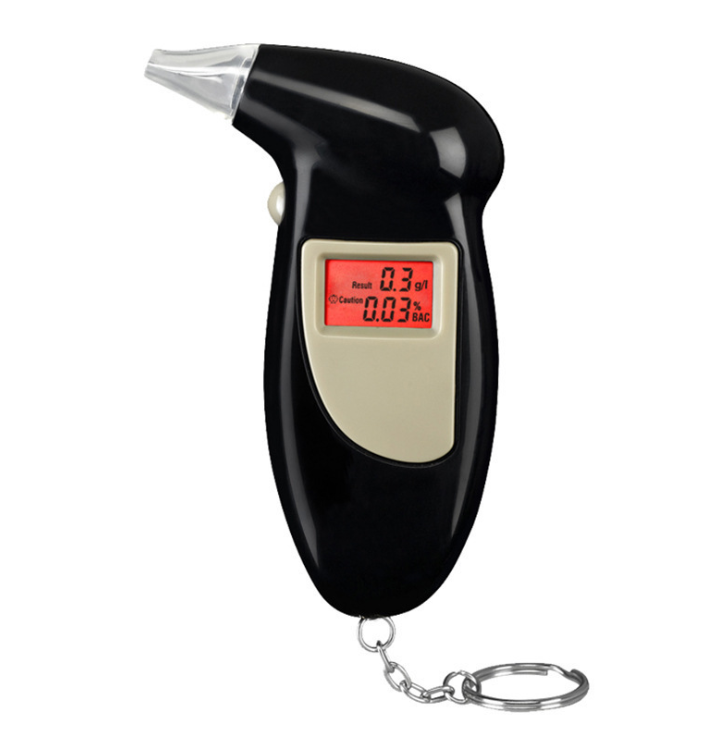 New Digital Alcohol Tester Breath Alcohol Tester Keychain Alcohol Detector Breathalizer Breathalyser Device LCD Screen