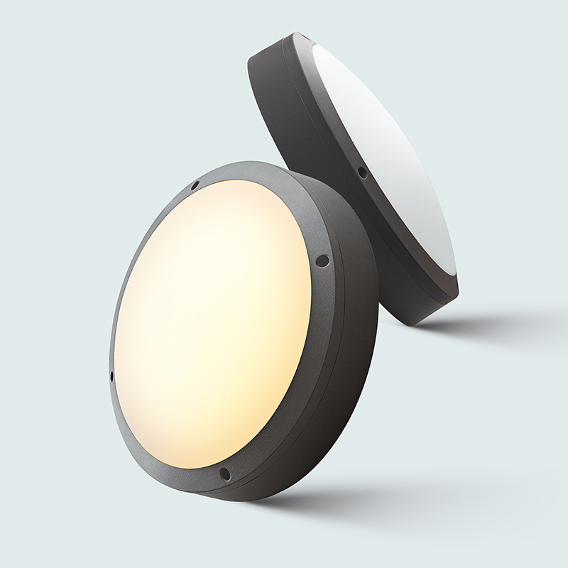 aluminum surface Mounted Exterior Ip65 garden wall waterproof 20W round led outdoor bulkhead ceiling lamp for home garden