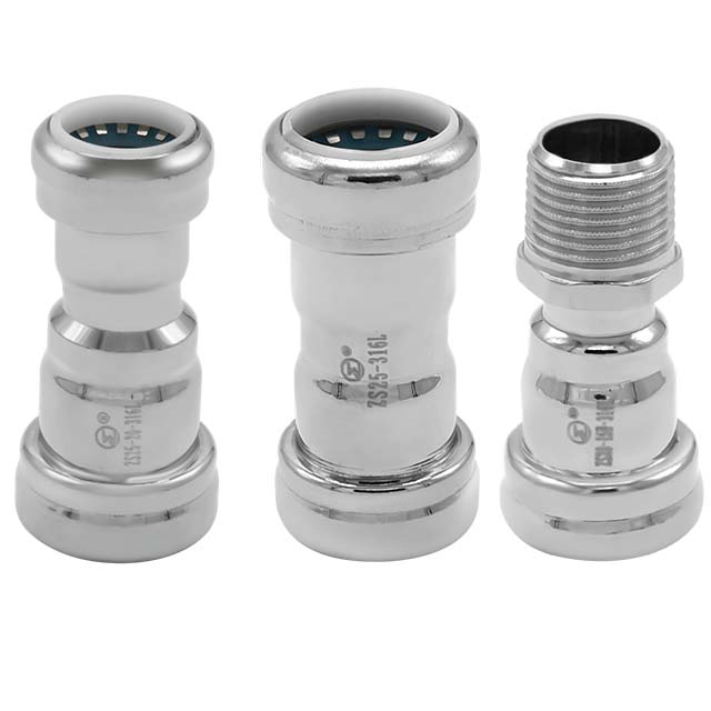 NSF 316L газовый соединитель из нержавеющей стали фитинги соединитель компрессионная водопроводная труба фитинг