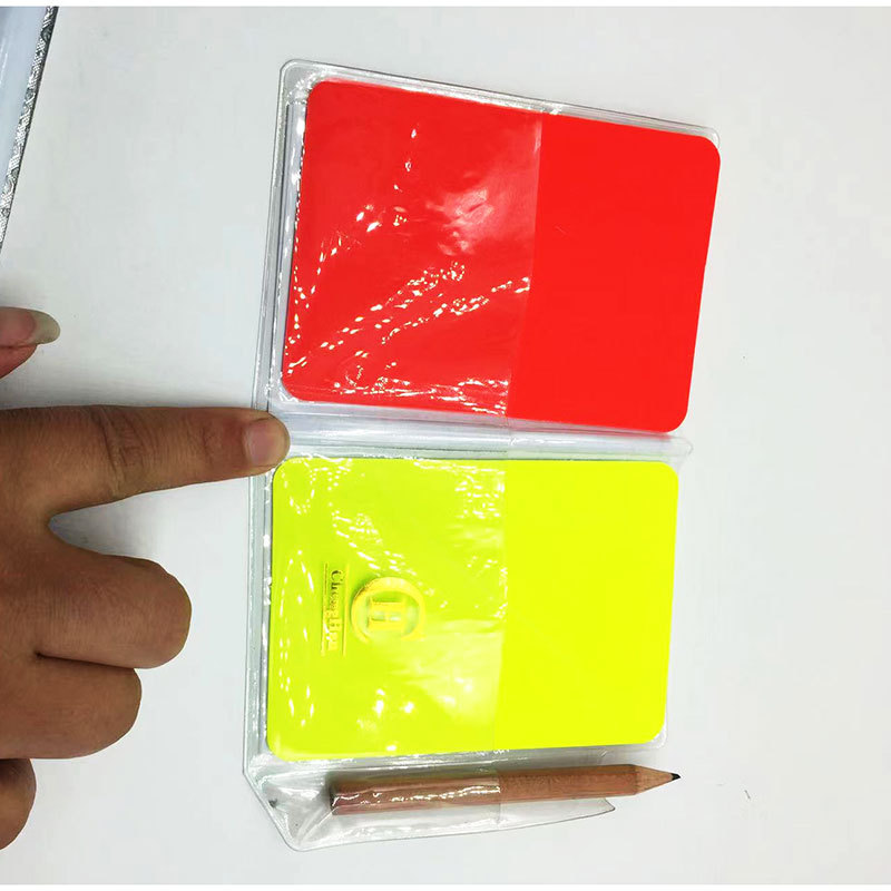 Plastic referee cards, football referee card soccer referee card