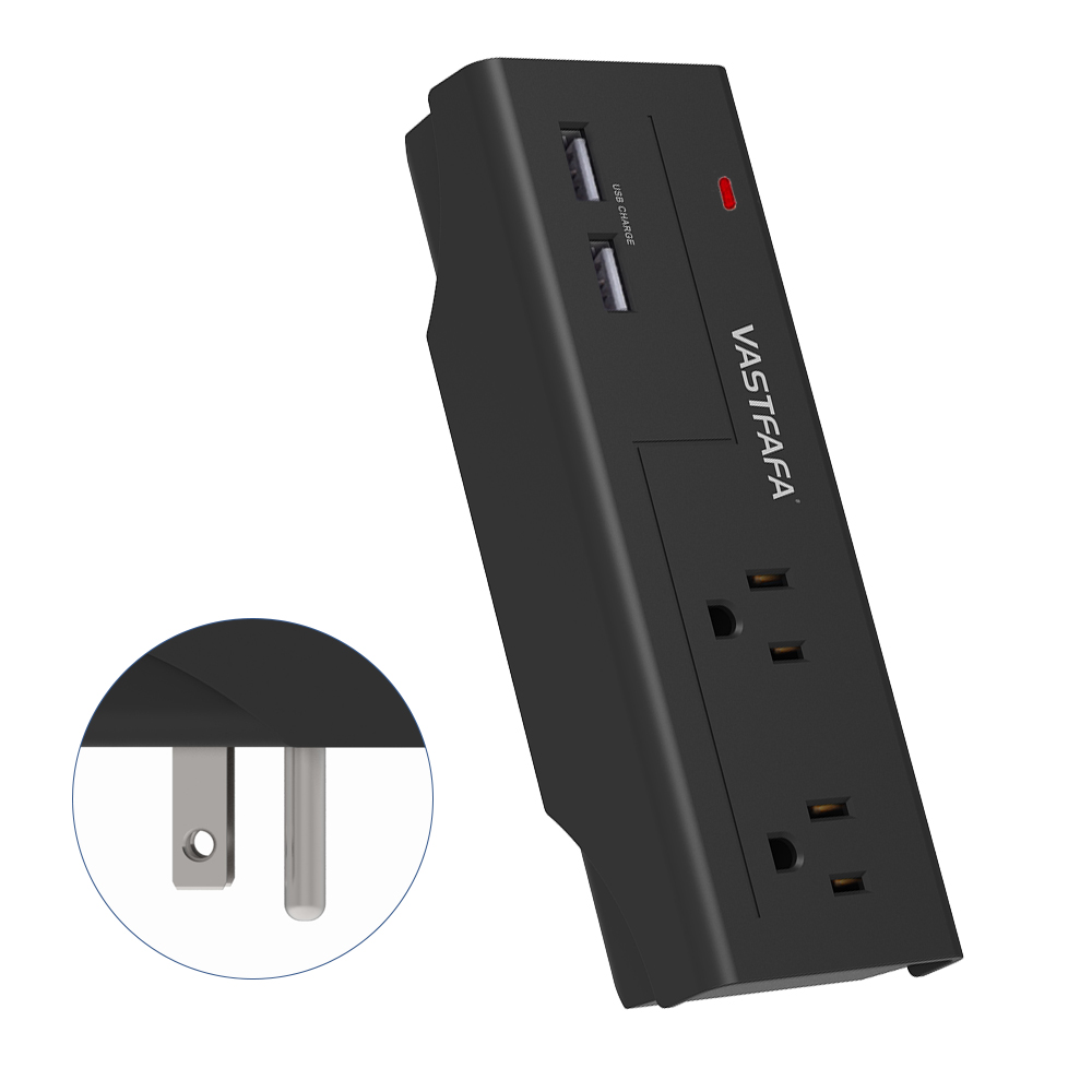 Дорожное настенное зарядное Разъем Dual USB Автомобильное зарядное устройство электрической штепсельная вилка стандарта США Разъем питания бар с usb-портами
