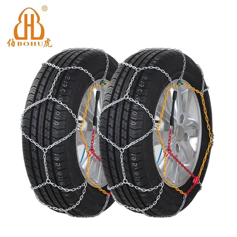 BOHU 9mm tire chains alloy steel car tire snow chain with TUVGS ONORM certificate kns snow chains