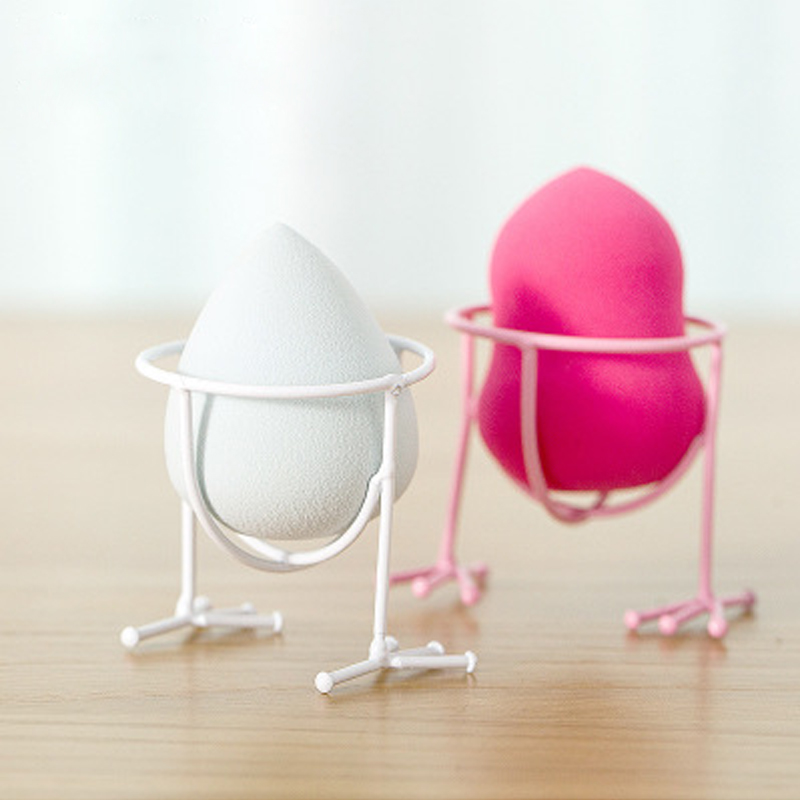 Rose Gold Beauty Sponge Blender Holder Metal Makeup Sponge Holder Drying Rack Stand Cosmetic Powder Puff Holder