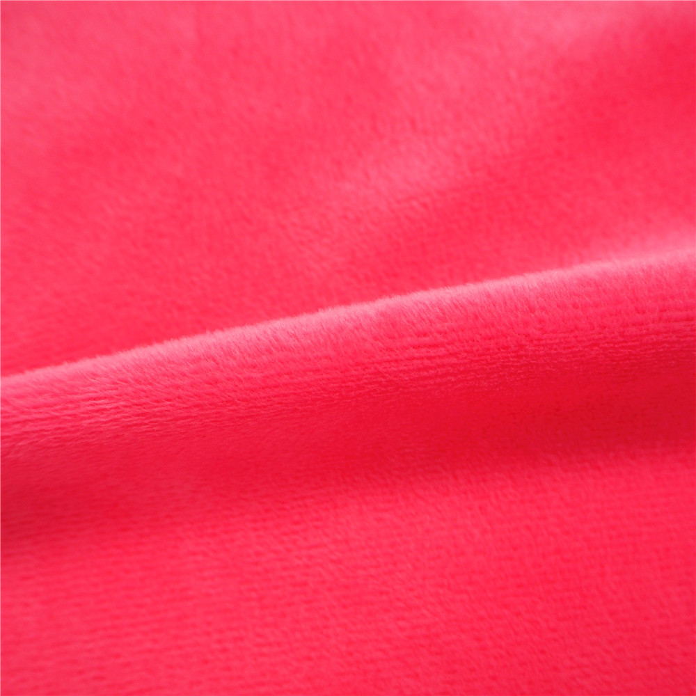 Free sample red orange pink yellow blue many colors smooth velvet velboa fabric