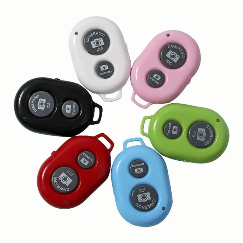 Portable best selling mini Camera Shutter Blue tooth Wireless Selfie Button Clicker remote control for shutter