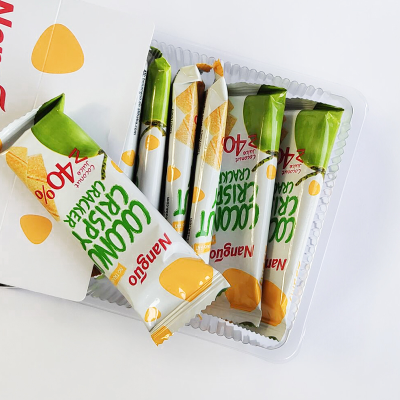 Hainan Nanguo упаковка коробки Кокосовое печенье Cracker Сладкая закуска