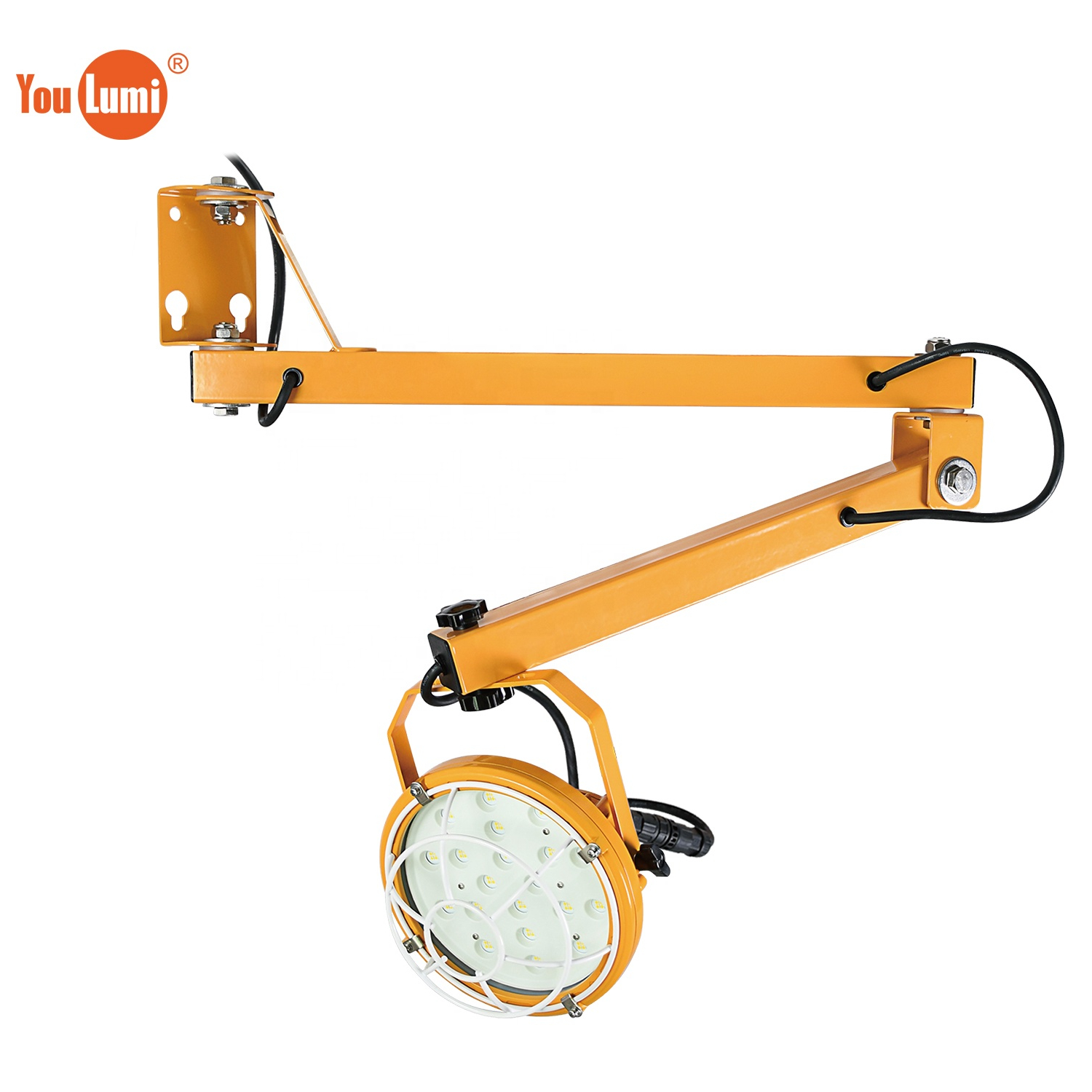 Wholesale High Quality 20W 30W 40W 50W Led Work Flood Lights Dock Lights With 40" 60" Swing Arm