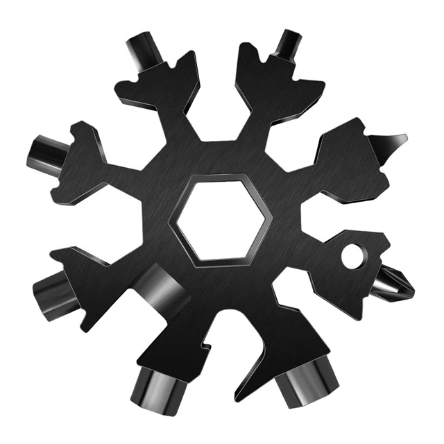 2020 Edc Hand Tools Adjustable 18-In-1 Stainless Steel Snowflakes Multi-Tool 18 In 1 Snowflake Multi Tool