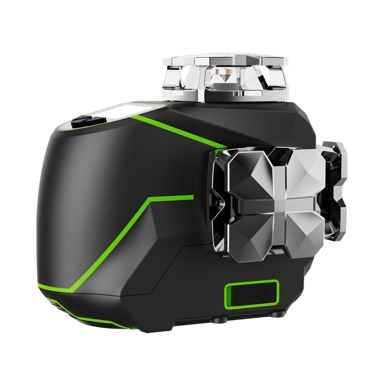 Экспорт стандарт высокой видимости S03CG самовыравнивающийся 360 градусов 3D 12 зеленый луч поперечный линейный лазерный уровень
