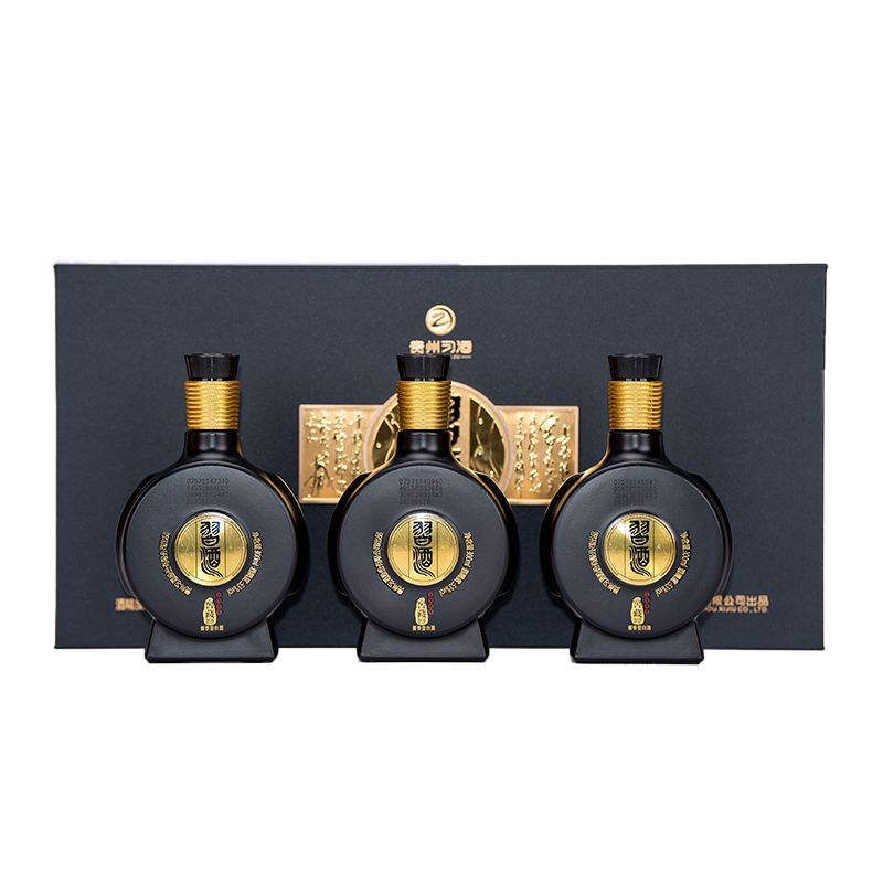 Xijiu Jiaocang 1988 Three Bottles of 100ml Baijiu 53% Vol Premium Chinese White Liquor for High-Value Alcohol Drinks