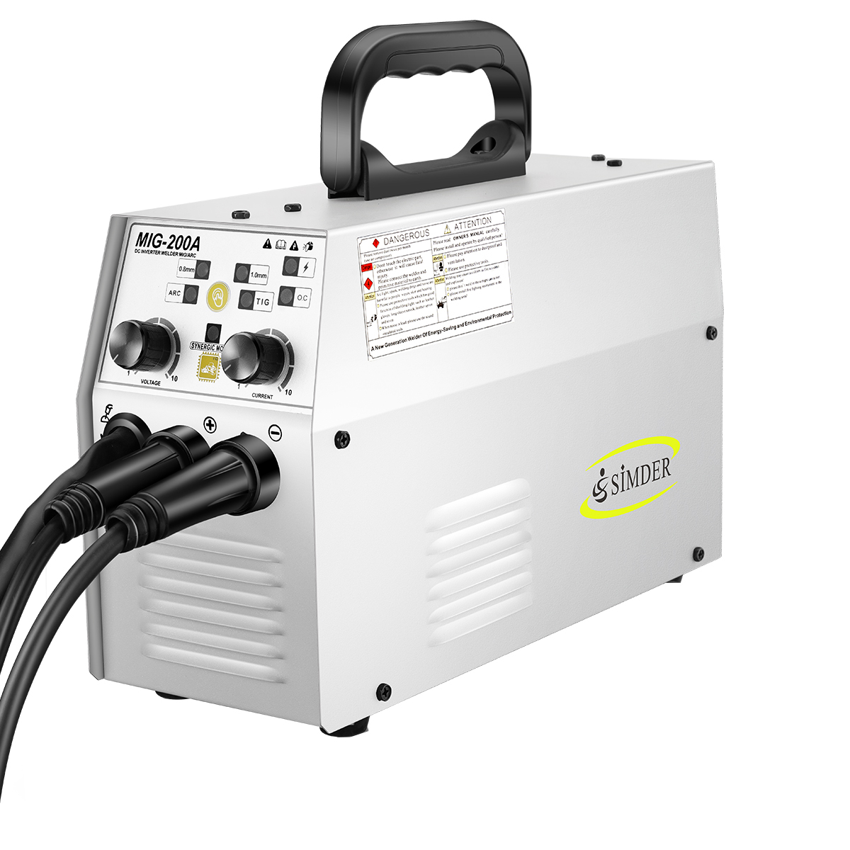 Light Weight 220v Portable Mig Welder Igbt Arc Tig Mig 3 In 1 Flux Core Welding Machine