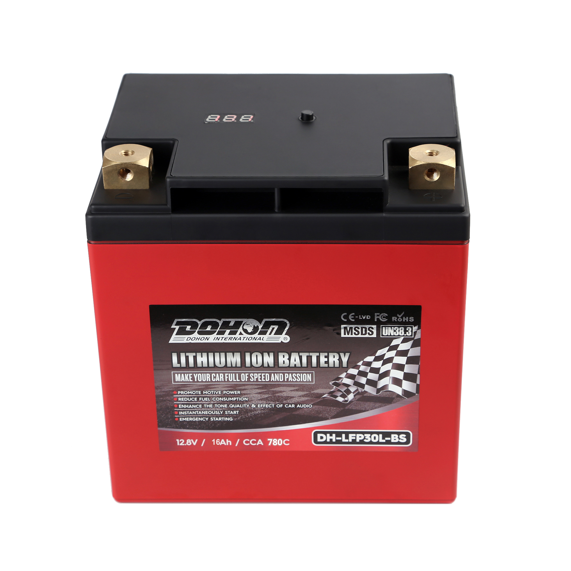 LFP30L-BS 12V CCA800 16Ah литий-ионная батарея для мотоцикла A123 cell