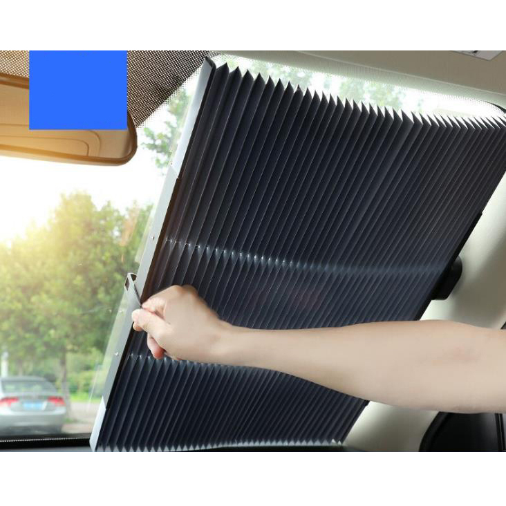 Car Cooling Sunscreen Retractable With Suction Cup Car Front Automatically Sunshade Window Shade
