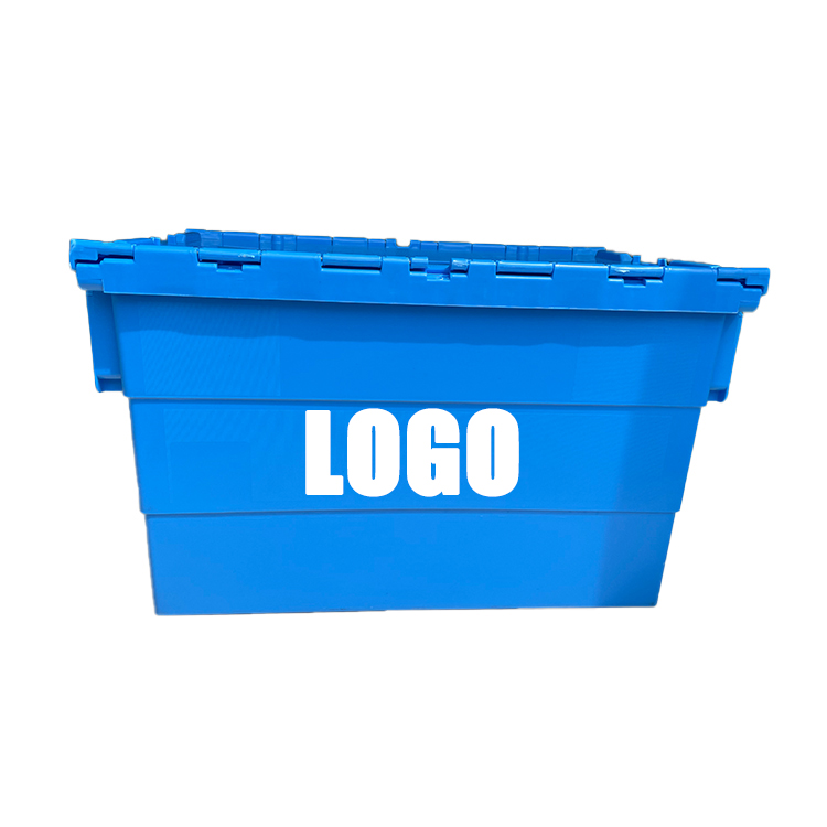600x400 Plastic Moving Boxes cover lid Factory Export Moving Plastic Boxes