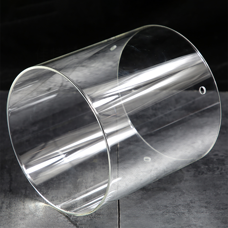 glass tube set manufacturers decorative clear borosilicate smoking pipe open both end heater child resistant for candle holder
