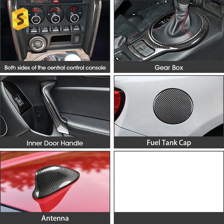 ES Car Accessories Interior Decoration Real Carbon Fiber Products Car Accessories For Subaru Brz toyota 86
